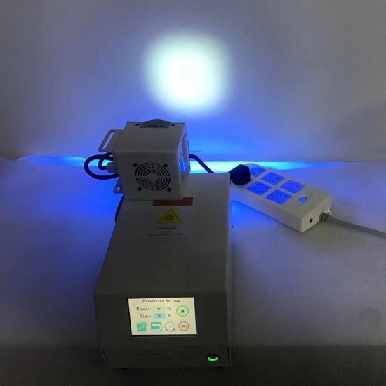  80 mm luz uniforme 365nm sistemas de curado uv circulares fuente de luz de superficie ultravioleta