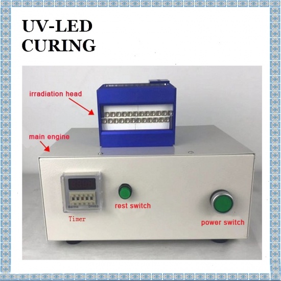 Sistema de curado UV LED de 100 * 20 mm 365nm para curado de pegamento UV