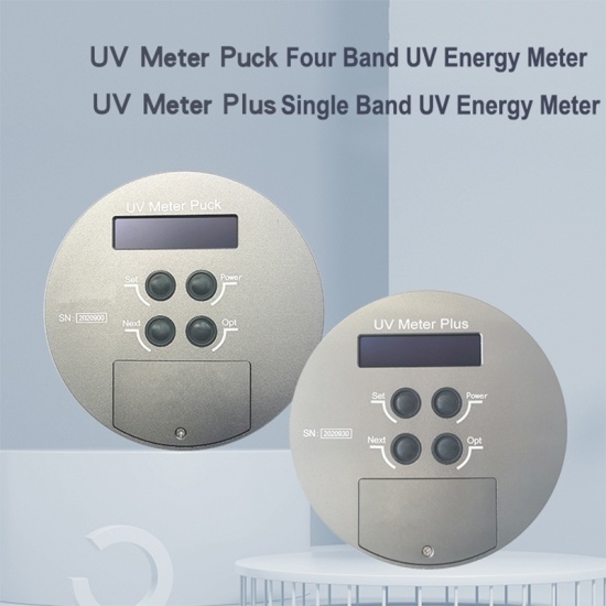 Pruebas de puck de metro UV UVA UVB UVC UVV Detector de potencia de iluminación