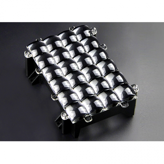 24 piezas 405nm LED 3D lente de impresora UV LED módulo de fuente de luz paralela
