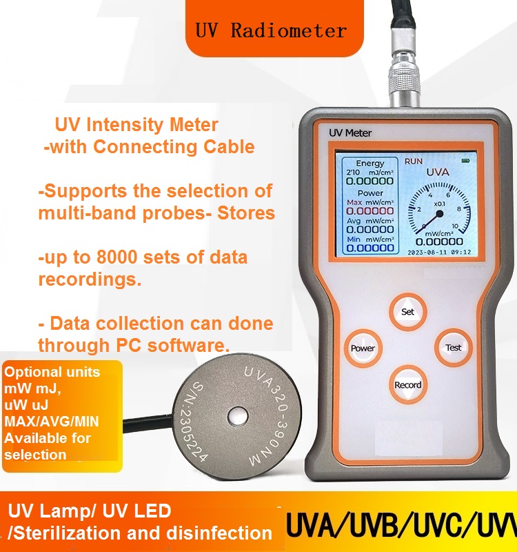Medidor de irradiancia ultravioleta multibanda